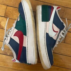 Nike Red and Green Sneakers